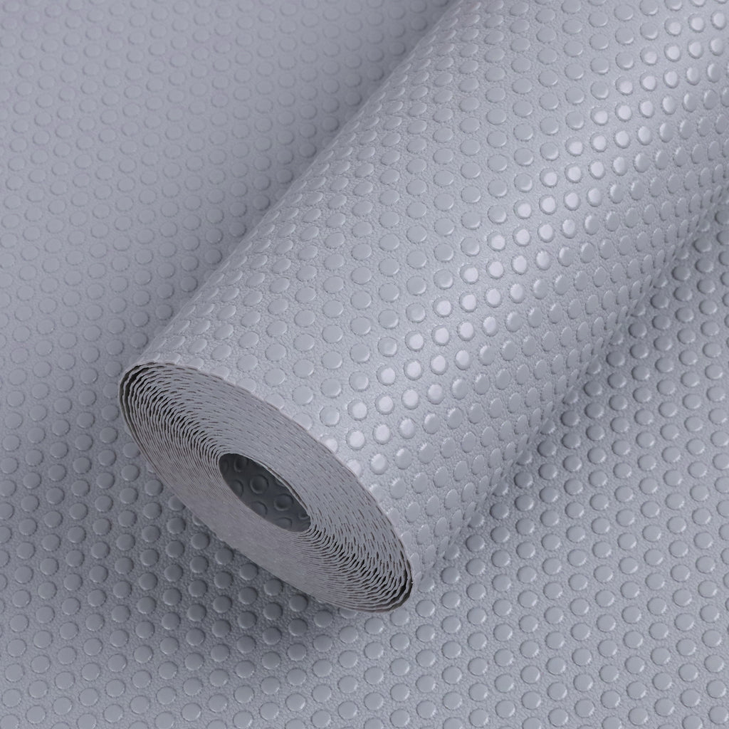 Shelf Liners for Kitchen Cabinets 16-inch: Waterproof Non-Adhesive Drawer Liner Light Gray - 16 in x 300 Inch Easy to Clean Cupboard Mat for Pantry Shelves